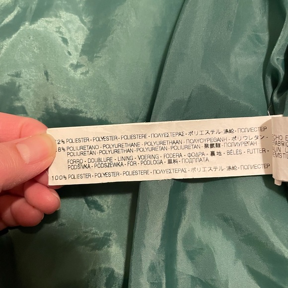 TRF, Green Leather Jacket - Picture 6 of 7